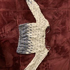 Long sleeve crop top